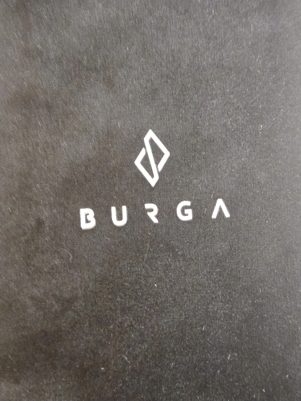 ​Burga iPhone 13 Tough Case - Almond Latte Marble & Gold Logo - with Pouch